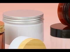 Custom Clear PET Cosmetic Cream Jar dengan Tutup Sekrup
