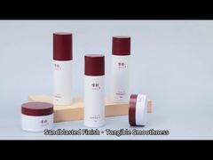 Set Botol Kosmetik PET Daur Ulang dengan Jar Krim 30g dan 50g serta Botol Losion 120ml dengan Fitur Si