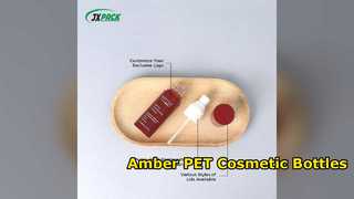 Kemasan OEM Botol Kosmetik PET Amber