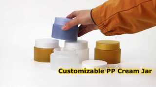 Toples Krim PP Ringan - Toples Kosmetik Plastik yang Dapat Disesuaikan dengan Bahan PP Food Grade untuk Skincar