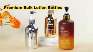 Botol Lotion PET Volume Besar dengan Tampilan Gradien & Metalik untuk Kemasan Kosmetik Massal 200–500ml