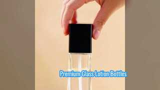 Botol Kaca Bening untuk Lotion | Botol Kosmetik Kaca Transparan Kustom