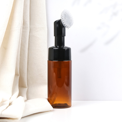 Botol Pompa Busa Plastik Warna Teh untuk Kosmetik - Dapat Disesuaikan