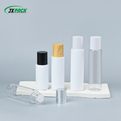 Botol Kosmetik Plastik PET 60ml dengan Tutup Kayu