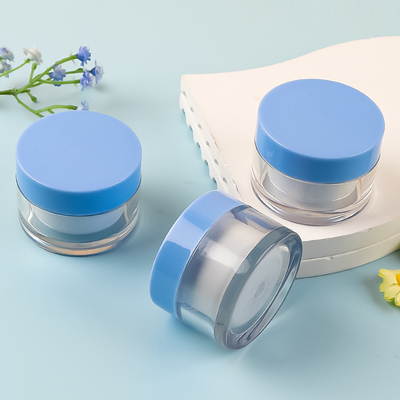 PET Double-Layer Cream Jar 15ml-100ml with Screw Lid