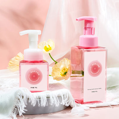 Square Colored Plastic Foam Pump Bottle with Press-On Foaming Pump Head for Dense Foam Dispensing