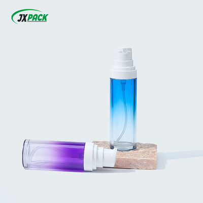 Botol kosmetik PET kelas makanan dengan kepala pompa tekanan untuk produk kecantikan cair