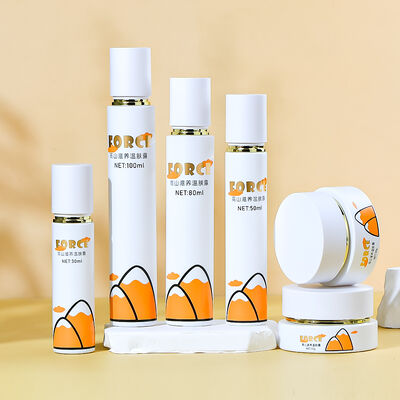 Set Botol Kosmetik Kaca yang Bisa Dikustomisasi yang Bersih dari Kebocoran untuk Kemasan Perawatan Kulit Premium